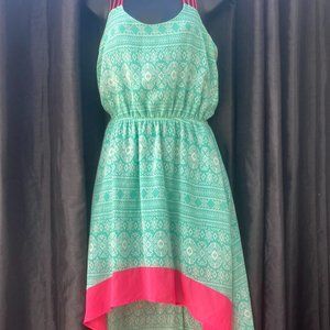 Umgee Neon Asymmetrical Dress